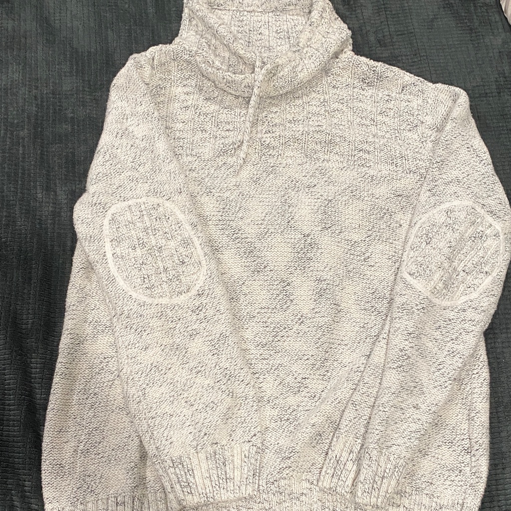 Men's Gray Turtleneck Sweater